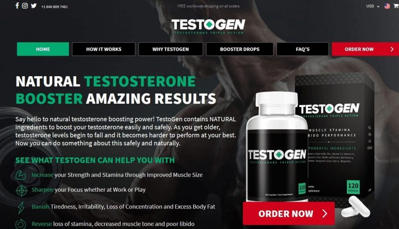 testogen website