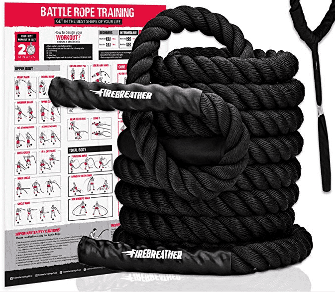 Firebreather battle rope